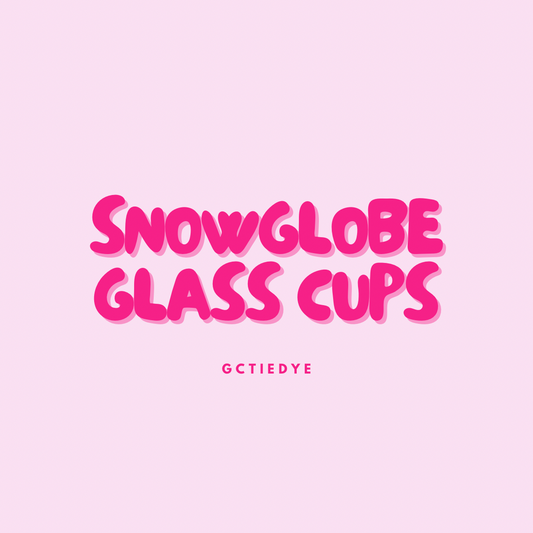 SNOWGLOBE GLASS CUPS