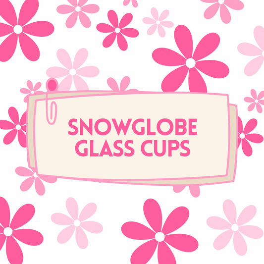 SNOWGLOBE GLASS CUPS